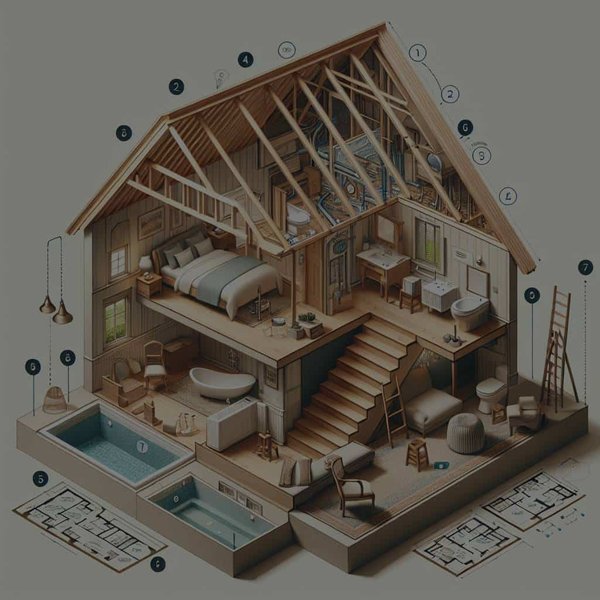 Quelles sont les étapes clés pour transformer un grenier en suite parentale avec salle d'eau ?