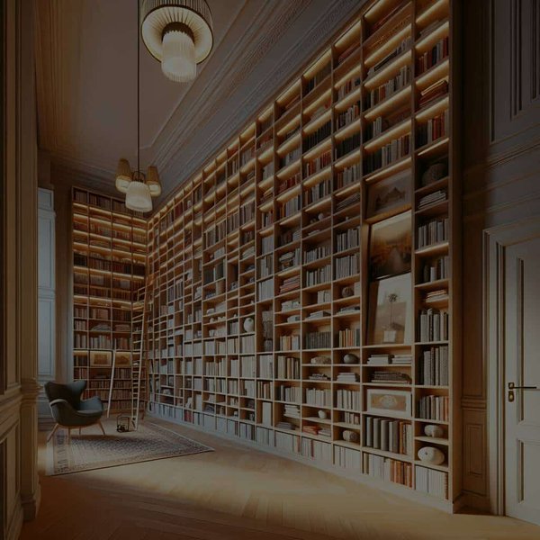 Quel type de bibliothèque sur mesure pour un couloir large et sous-exploité?