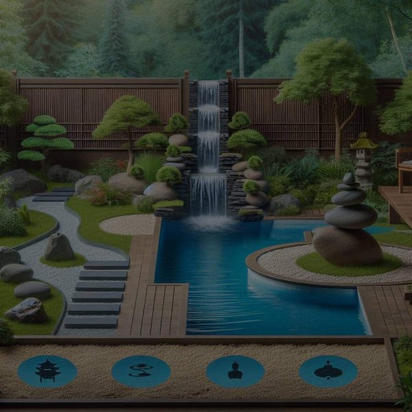 Comment choisir une cascade pour piscine qui s'intègre harmonieusement dans un jardin zen ?