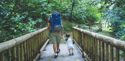 faire une randonnée avec papa